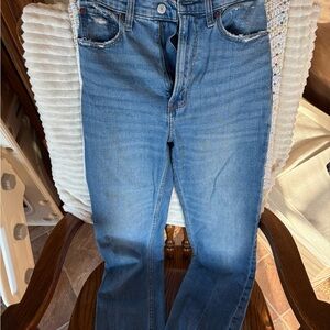 Abercrombie & Fitch Women's Straight Leg Blue Jeans